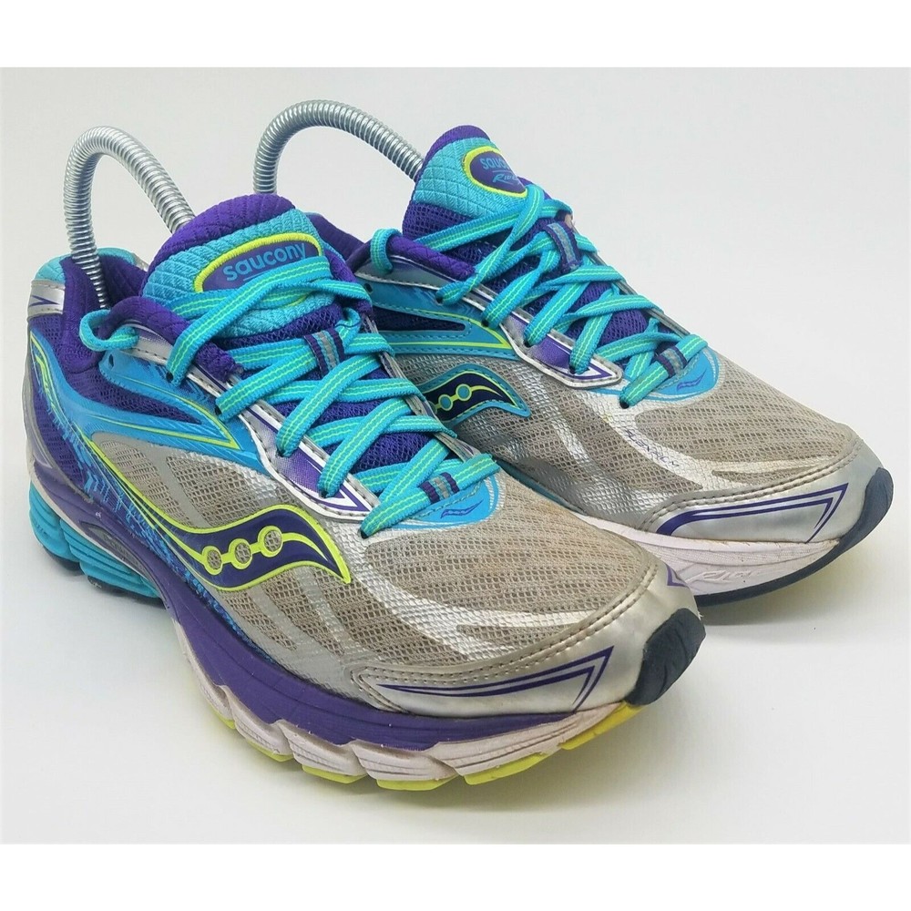 Saucony Power Grid Ride 8 Running Shoes S10273-1 Grey Blue Purple Size US 8.5
